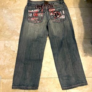 Pepe New Jeans, vintage with red accents. Perfect baggy pair of jeans
